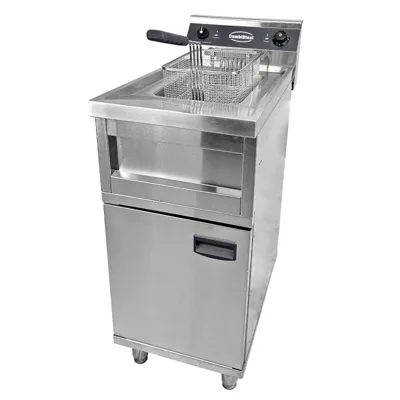Elektrická fritéza 12 L s podstavcem, 6 kW, (Š x H x V) 400x700x850 mm