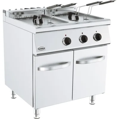 Elektrická fritéza 2x18 L s podstavcem, (Š x H x V) 800x700x900 mm