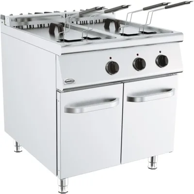 Elektrikli Fritöz 2x22 L Alt Dolaplı, 4 Sepetli, (G x D x Y) 800x900x900 mm