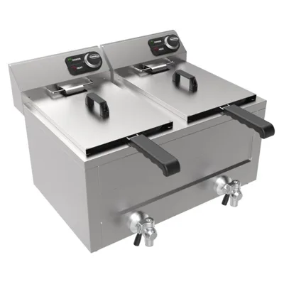 Elektrikli Fritöz 2x8 L, 2x3 kW, 2 Sepet, (G x D x Y) 620x545x405 mm
