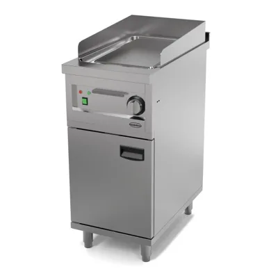 Elektrogrillplatte, Chrom, 2.7 kW, (B x T x H) 400x700x980 mm