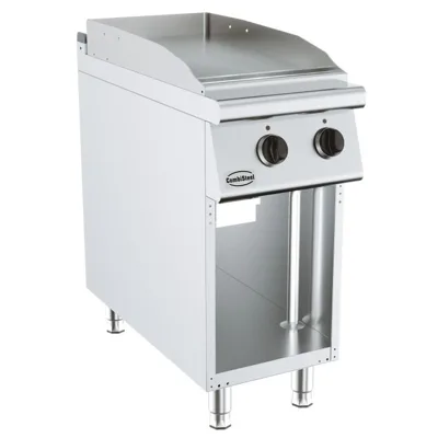 Elektrogrillplatte, Chrom, 6 kW, (B x T x H) 400 x 900 x 900 mm
