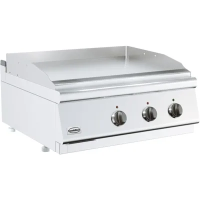 Elektrogrillplatte, Chrom, 7,2 kW, (B x T x H) 800 x 700 x 300 mm