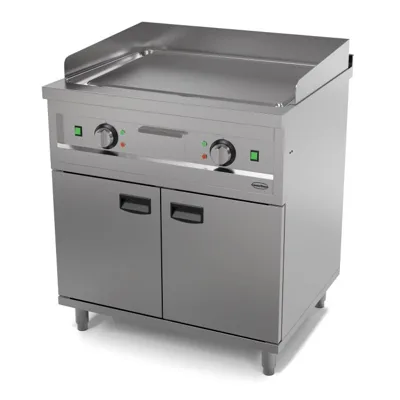 Elektrogrillplatte, Chrom, 8,1 kW, (B x T x H) 800 x 700 x 980 mm