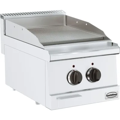 Elektrikli Izgara Tabağı, Oluklu, Krom, 3.6 kW, (G x D x Y) 400 x 600 x 300 mm