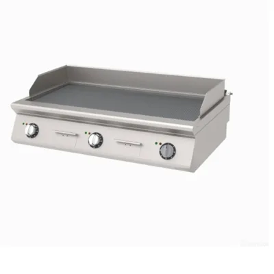 Elektro-Grillplatte Professional – Edelstahl | 15,3 kW | 1200 × 730 × 300 mm – Gerillt