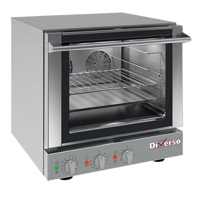 Electric convection oven, 4x 460x340 mm - 590 x 650 x 575 mm - 3.6 kW -230 V - with salamander function