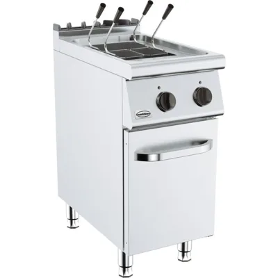 Elektro Nudelkocher 18 L, 3 Korb, Freistehend, Edelstahl, 9 kW, (B x T x H) 400x700x900 mm