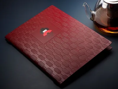 Ambiente Signature Menu Card A4 - Customizable in Desired Color & Design with Logo Enhancement