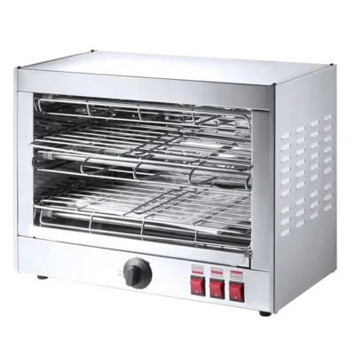 Electric Salamander Toaster, 2 Levels, Stainless Steel, 3.6 kW, (WxDxH) 490 x 250 x 380 mm