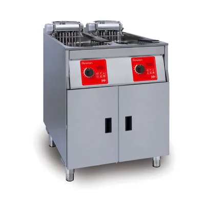 FriFri Precision 622 Elektrikli Ayaklı Fritöz, Çift Tank, 2 Sepet, 2x15 kW, 3-fazlı, (G x D x Y) 592 x 650 x 994 mm