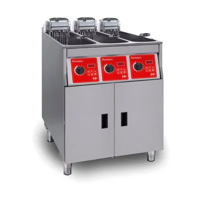 FriFri Precision 633 Elektrikli Serbest Duran Fritöz, Üçlü Tank, 3 Sepet, 3x9 kW, 3-fazlı, (G x D x Y) 592 x 650 x 994 mm