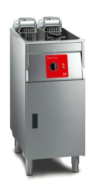 FriFri Super Easy 411 Elektro Freistehend Fritteuse, Einzelbecken, Ohne Filtration, 1 Korb, 22 kW, 3-phasig, (B x T x H) 400 x 650 x 994 mm
