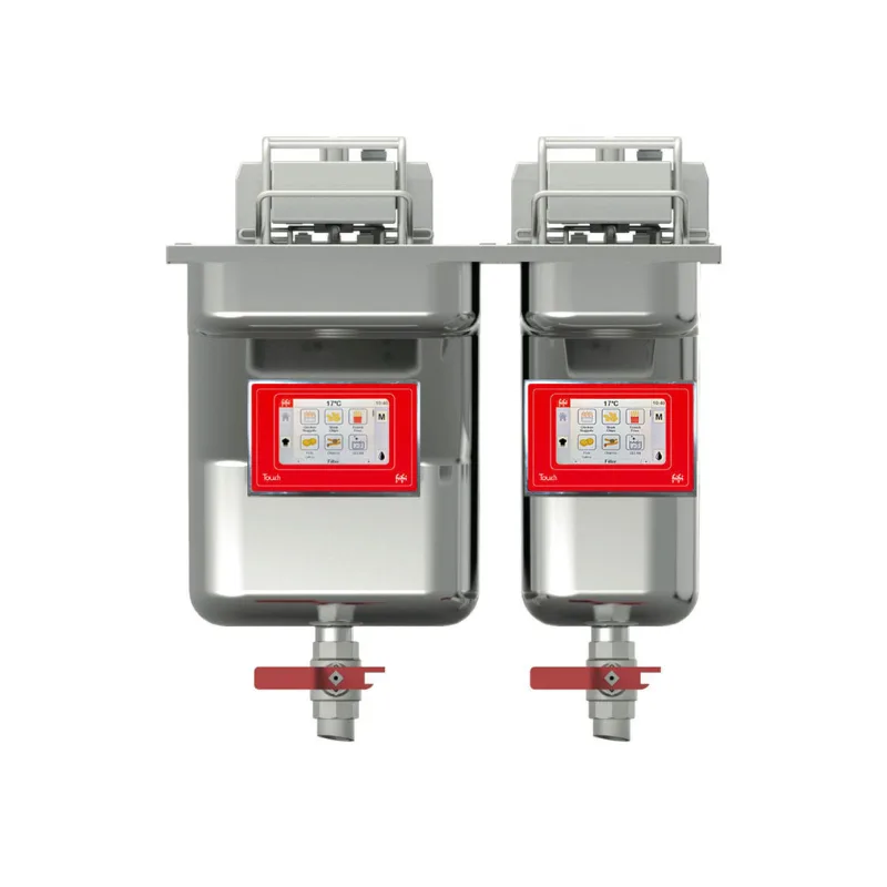 FriFri Touch 522 Elektrikli Ankastre Çift Hazneli Fritöz, 2 Sepetli, 11,4 + 7,5 kW, 3 Fazlı, (G x D x Y) 500 x 630 x 809 mm