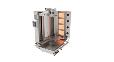 Gas Doner Kebab Robot – 4 burners - 95 kg max - Natural gas 10.64 kW 920x720x1090 mm